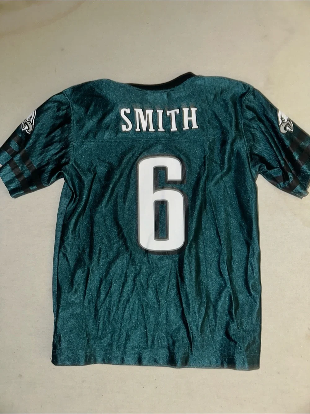 Kids Size L Philadelphia Eagles #6 Football Jersey - Dark Green